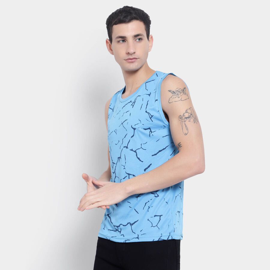 All Over Print Sleeveless T-Shirt, हल्का नीला, large image number null