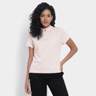 Solid Round Neck T-Shirt, Peach, small image number null