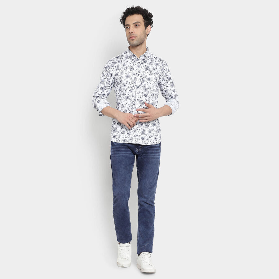 Cotton Casual Shirt, White, large image number null