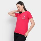 Ladies' Round Neck T-Shirt , रानी (फ्यूशिया), small image number null