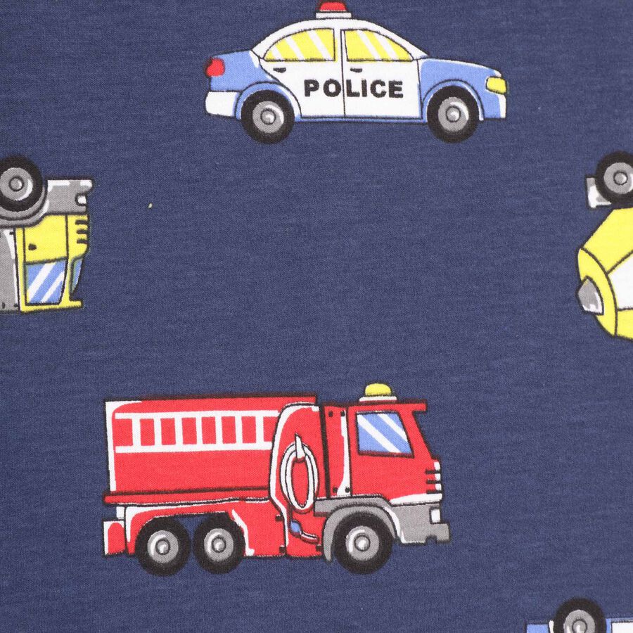 Boys All Over Print T-Shirt, Navy Blue, large image number null