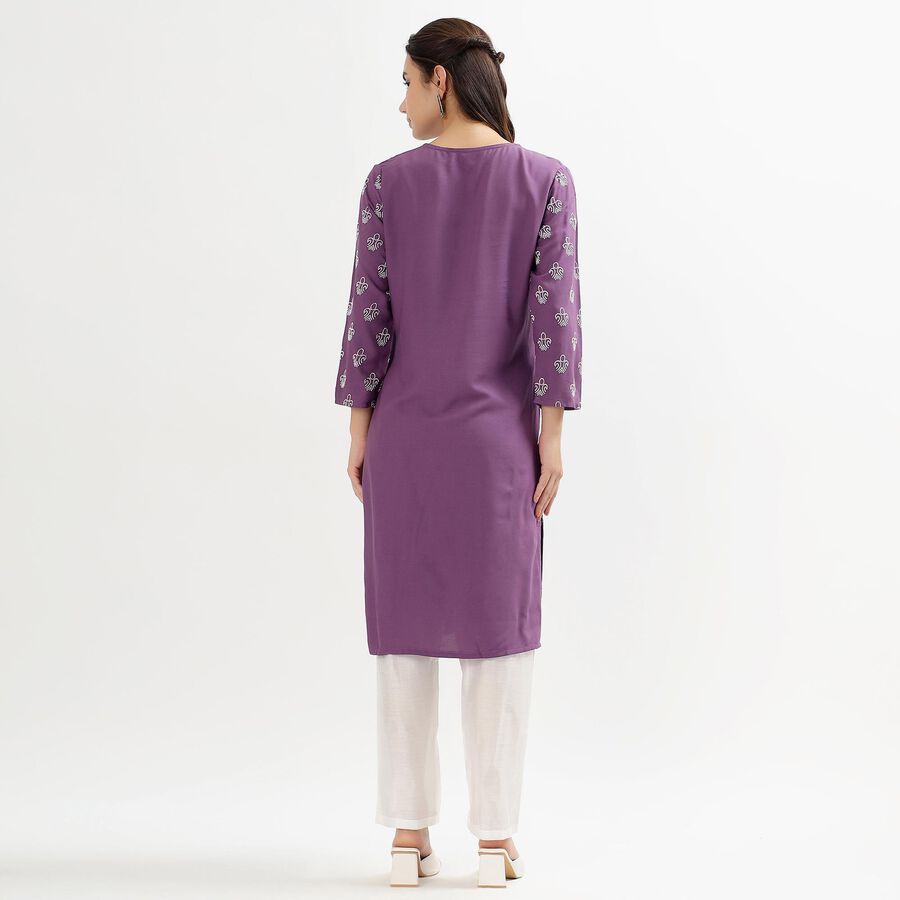Ladies' Kurta, Purple, large image number null