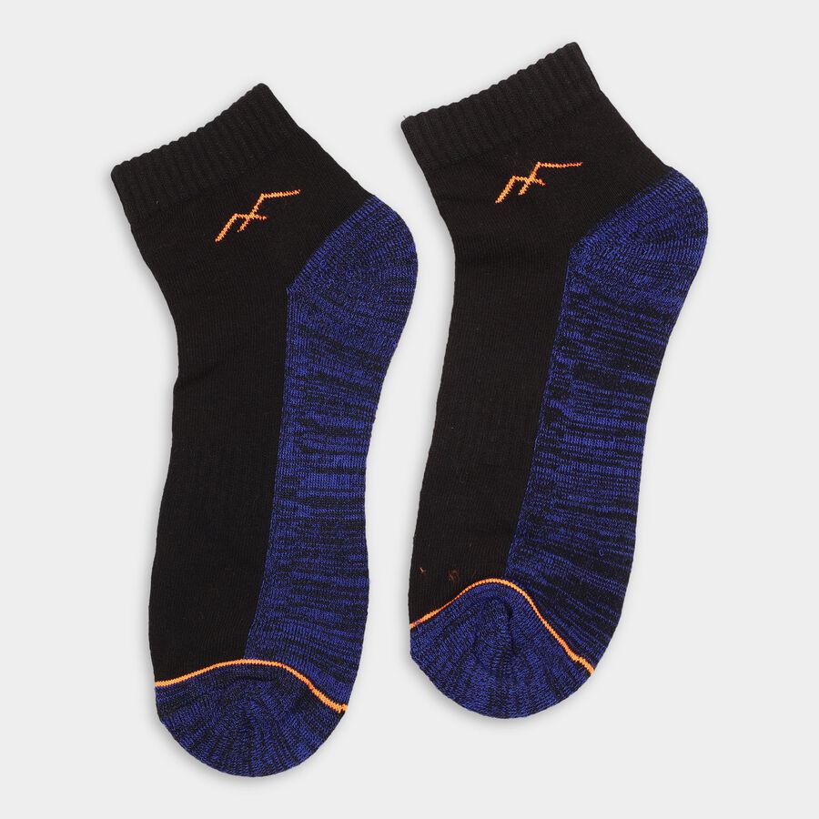Men's Socks (Pack of 3), नेवी ब्लू, large