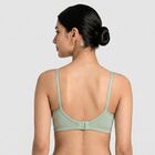 Women's Mint Green Cotton Blend Regular Bralette Bra, हल्का हरा, small