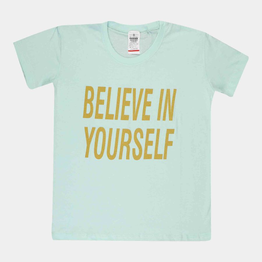 Printed T-Shirt, Light Green, large image number null
