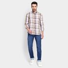 Men's 100% Cotton Casual Shirt, Beige, small image number null