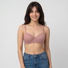 Women's Brown Underwired T-Shirt Bra, भूरा, small