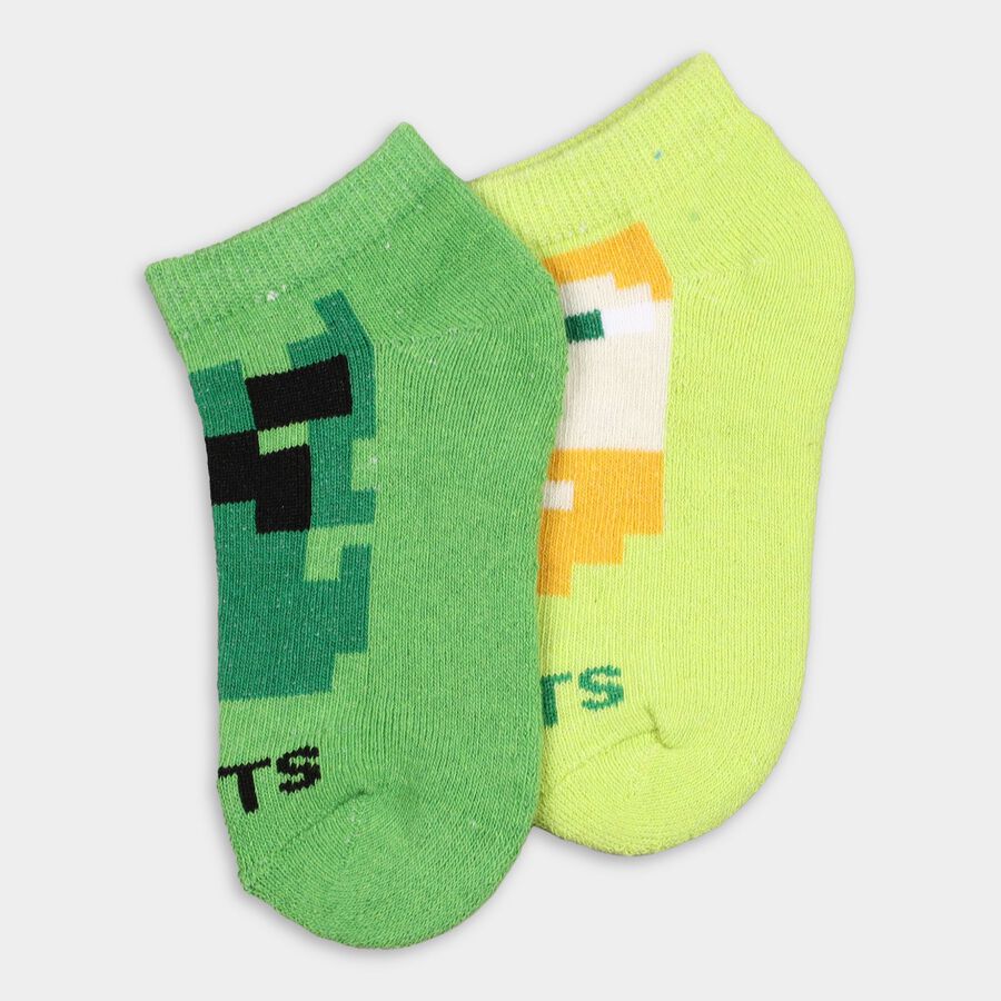 Boys' Socks (Pack of 2), Light Green, large