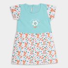 Infants' 100% Cotton Frock , Aqua, small
