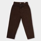 Boys' 100% Cotton Trousers, Brown, small image number null