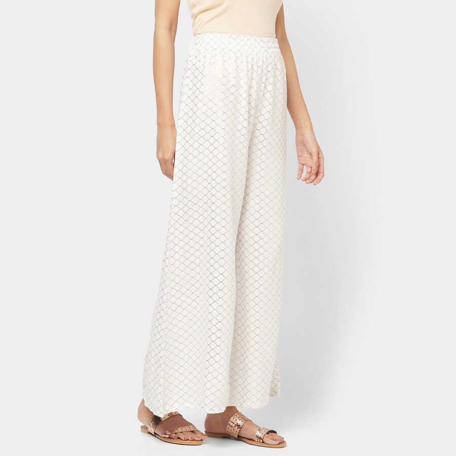 Printed Palazzo, Off White, large image number null