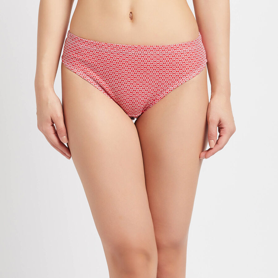 Cotton Printed Panty, Red, large image number null