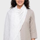 Women's White Dupatta, सफ़ेद, small