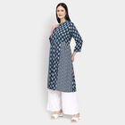 Ladies' Kurta , गहरा नीला, small