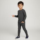 Boys Charcoal Grey Round Neck Thermal, चारकोल, small image number null