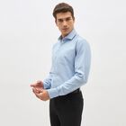 Men's 100% Cotton Formal Shirt , Light Blue, small image number null