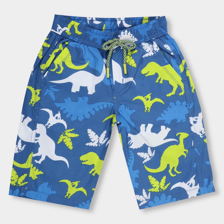 Boys' 100% Cotton Jamaicans , Mid Blue, large image number null