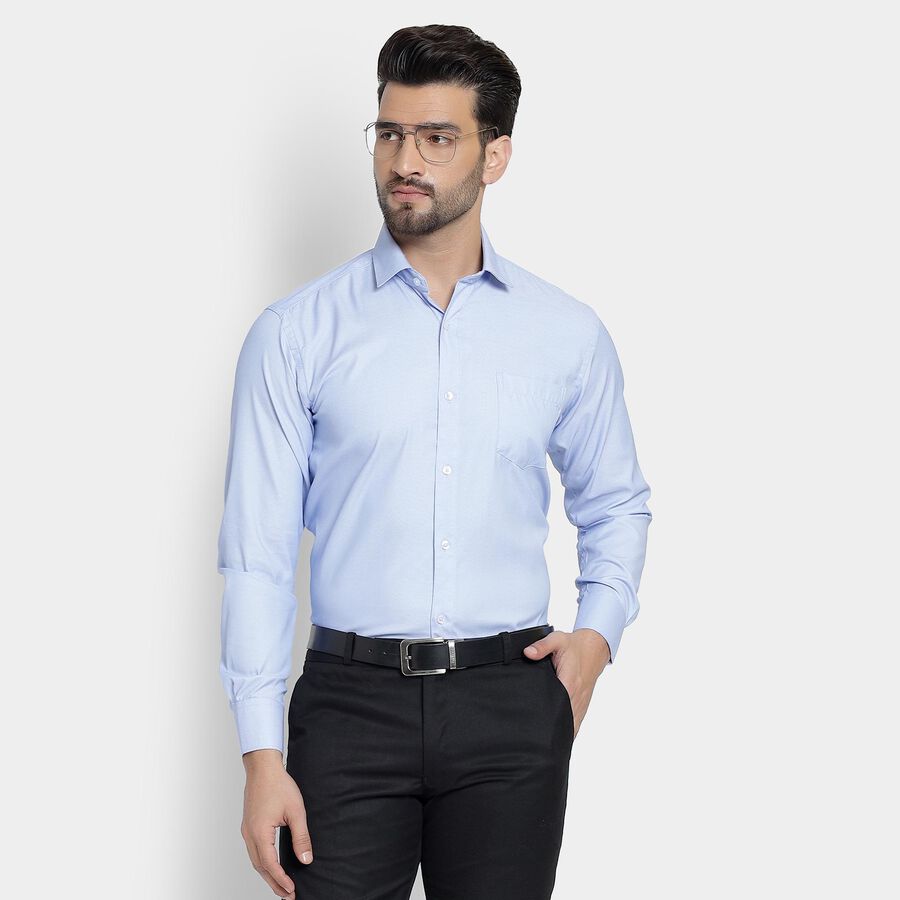 Men's Formal Shirt , Mid Blue, large image number null
