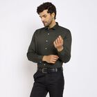 Men's Formal Shirt, गहरा हरा, small image number null