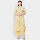 Ladies' 100% Cotton Kurta, मस्टर्ड, small image number null