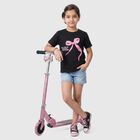 Girls Black Round Neck Regular T-Shirt, काला, small