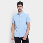 Cotton Solid Casual Shirt, Light Blue, small image number null