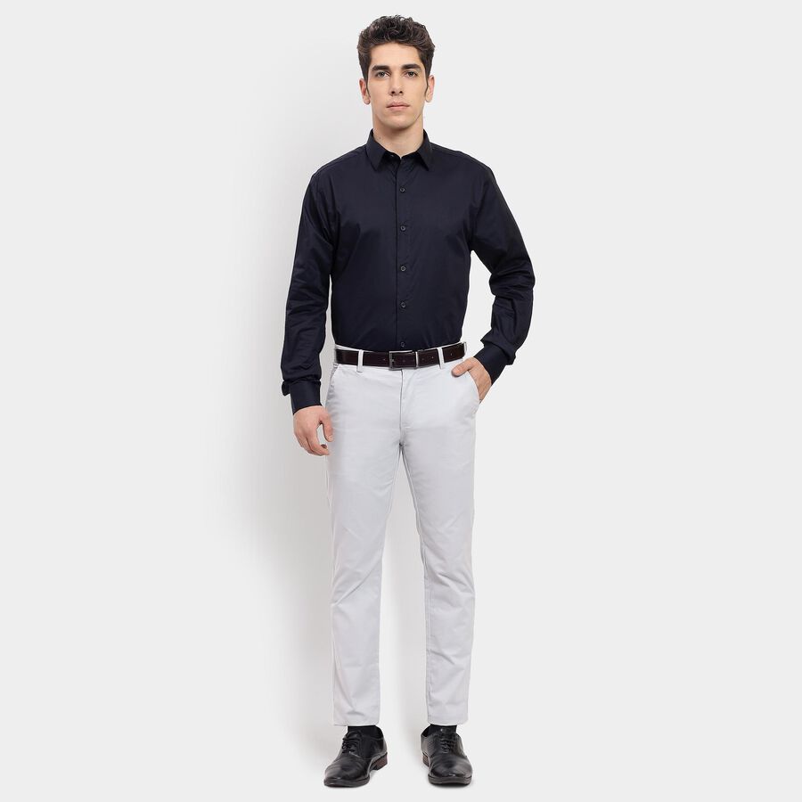 Men's Formal Shirt , नेवी ब्लू, large