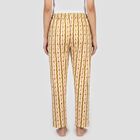 Women's Beige Relaxed Fit Solid Sleep Pyjama, गहरा पीला, small