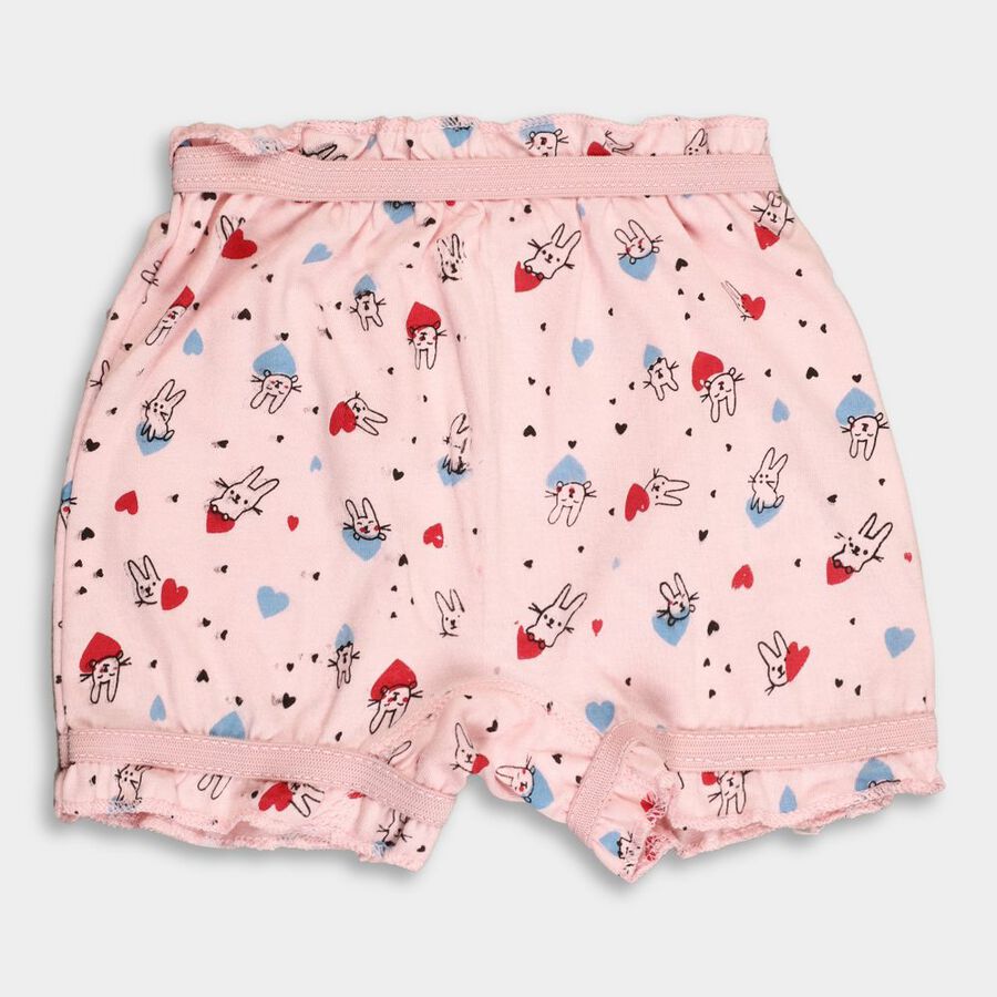 Girls' Cotton Bloomer, Pink, large image number null