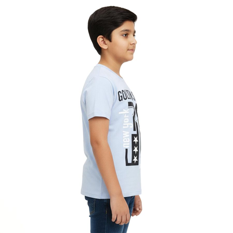 Boys' Half Sleeves T-Shirt, हल्का नीला, large image number null
