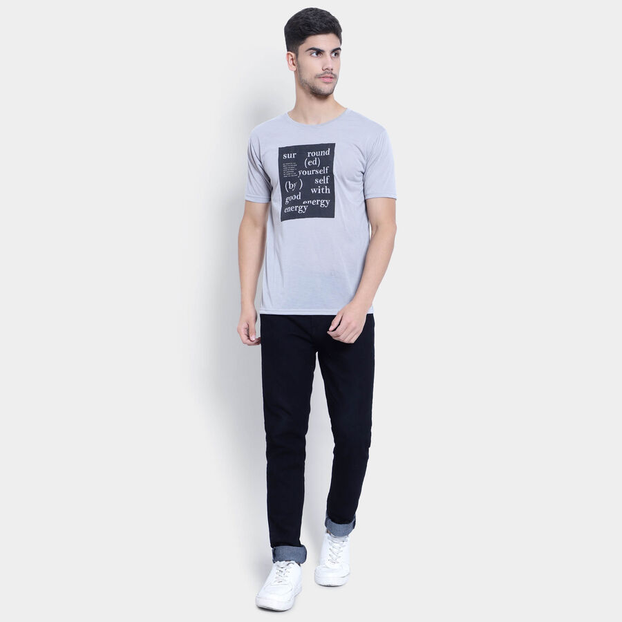 Round Neck T-Shirt, Light Grey, large image number null