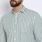 Men's 100% Cotton Casual Shirt , गहरा हरा, small