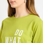 Ladies' Round Neck T-Shirt , Neon Green, small