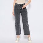Ladies' 100% Cotton Jeans , गहरा ग्रे, small image number null