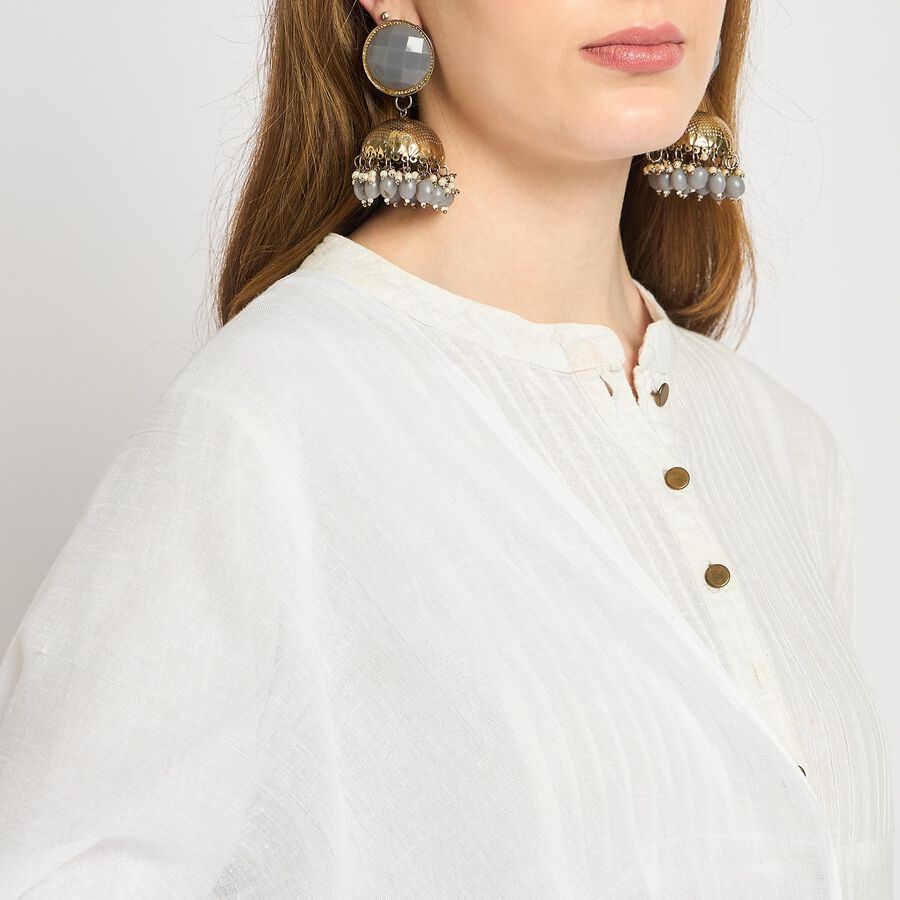 Ladies' Dupatta , सफ़ेद, large image number null