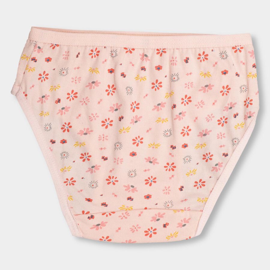 Girls' 100% Cotton V-Cut Panty, Coral, large image number null