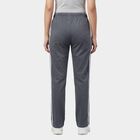 Women's Grey Regular Fit Track Pants, Dark Grey, small