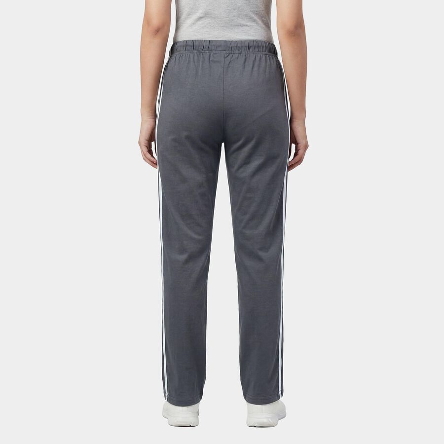 Women's Grey Regular Fit Track Pants, Dark Grey, large