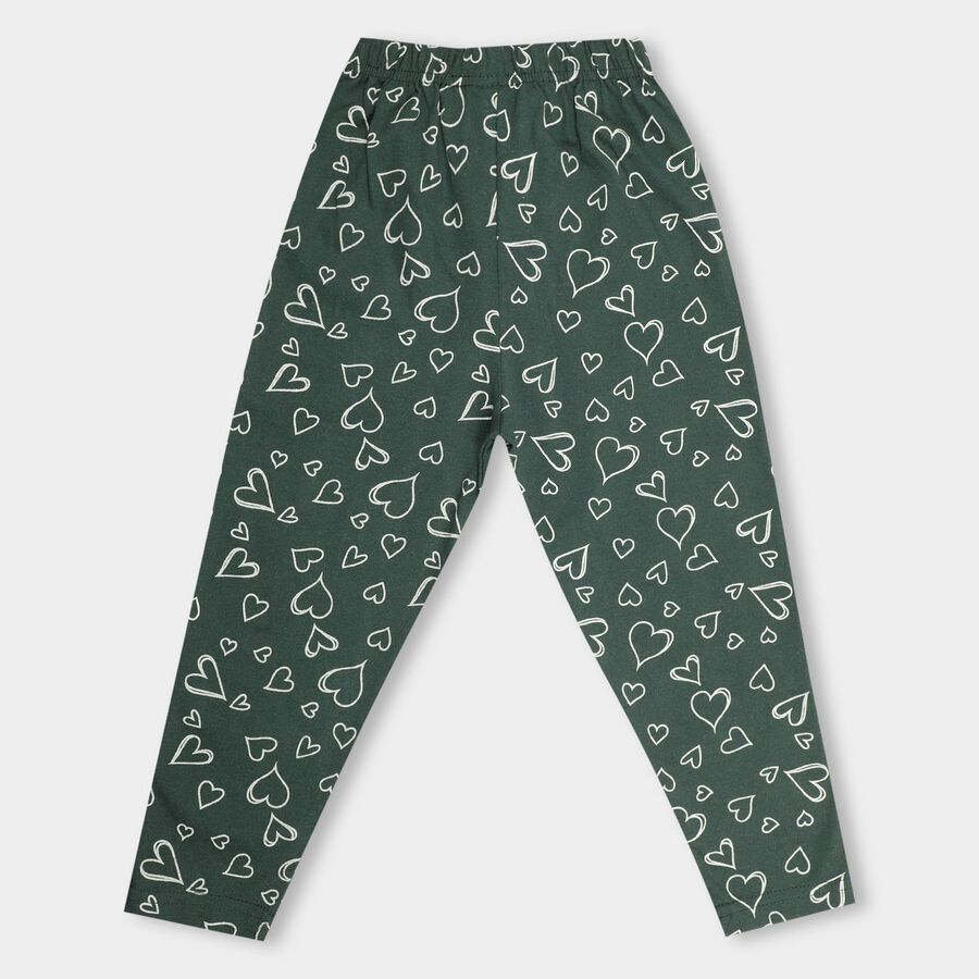 Girls' Pyjama , Dark Green, large image number null