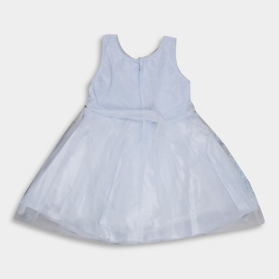 Girls' Frock, हल्का नीला, large image number null