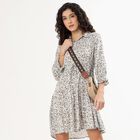 Women's Rich Eggshell White Sleeveless Classic Dress, Off White, small