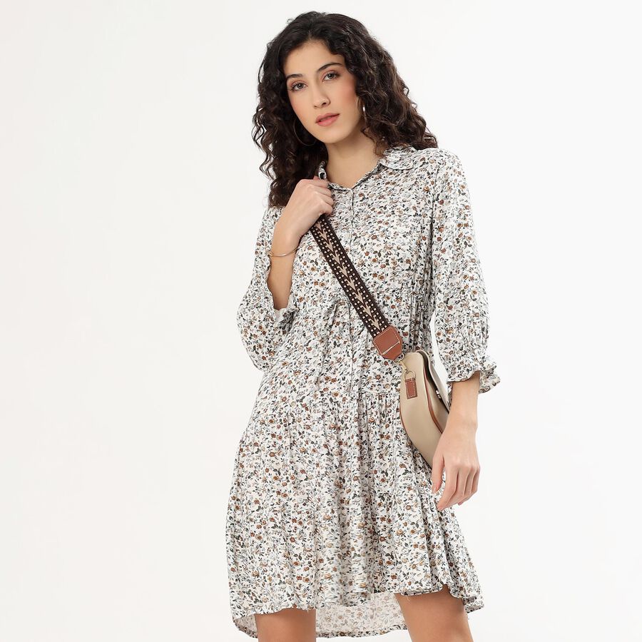 Women's Rich Eggshell White Sleeveless Classic Dress, Off White, large