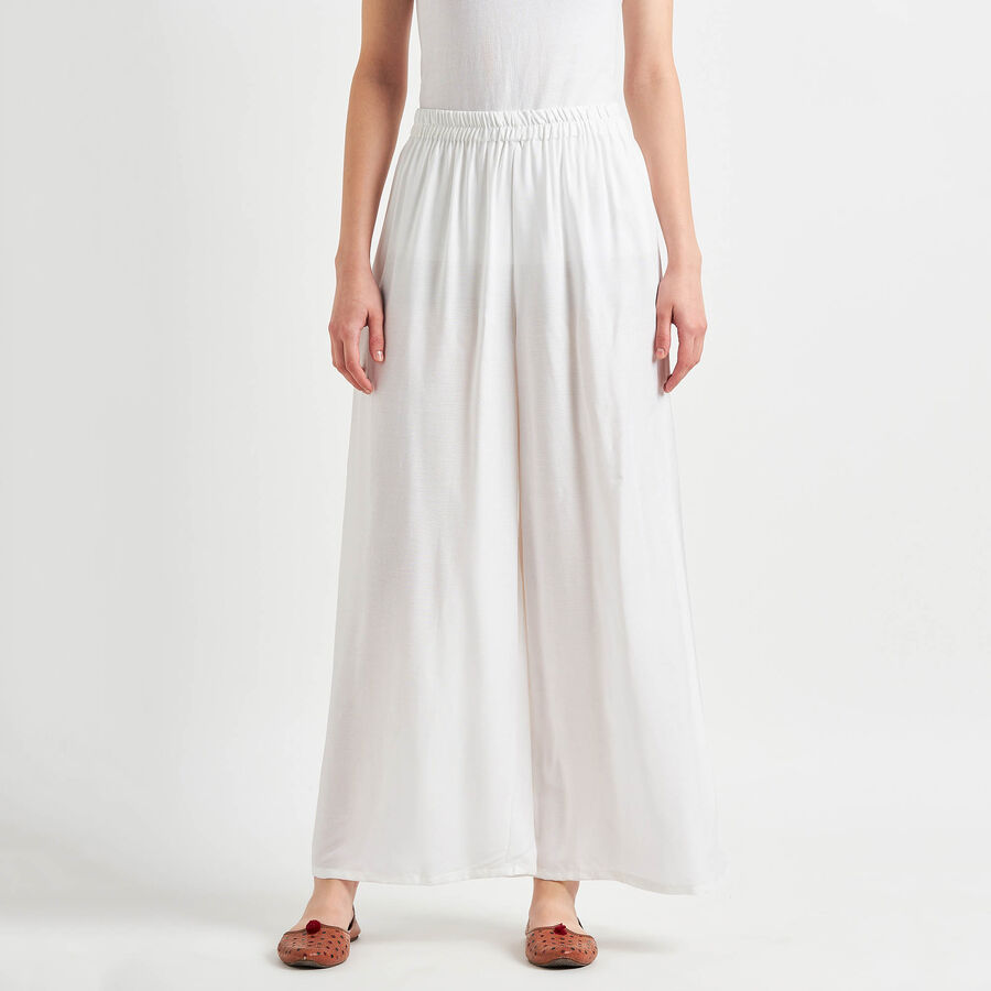 Solid Palazzo, White, large image number null