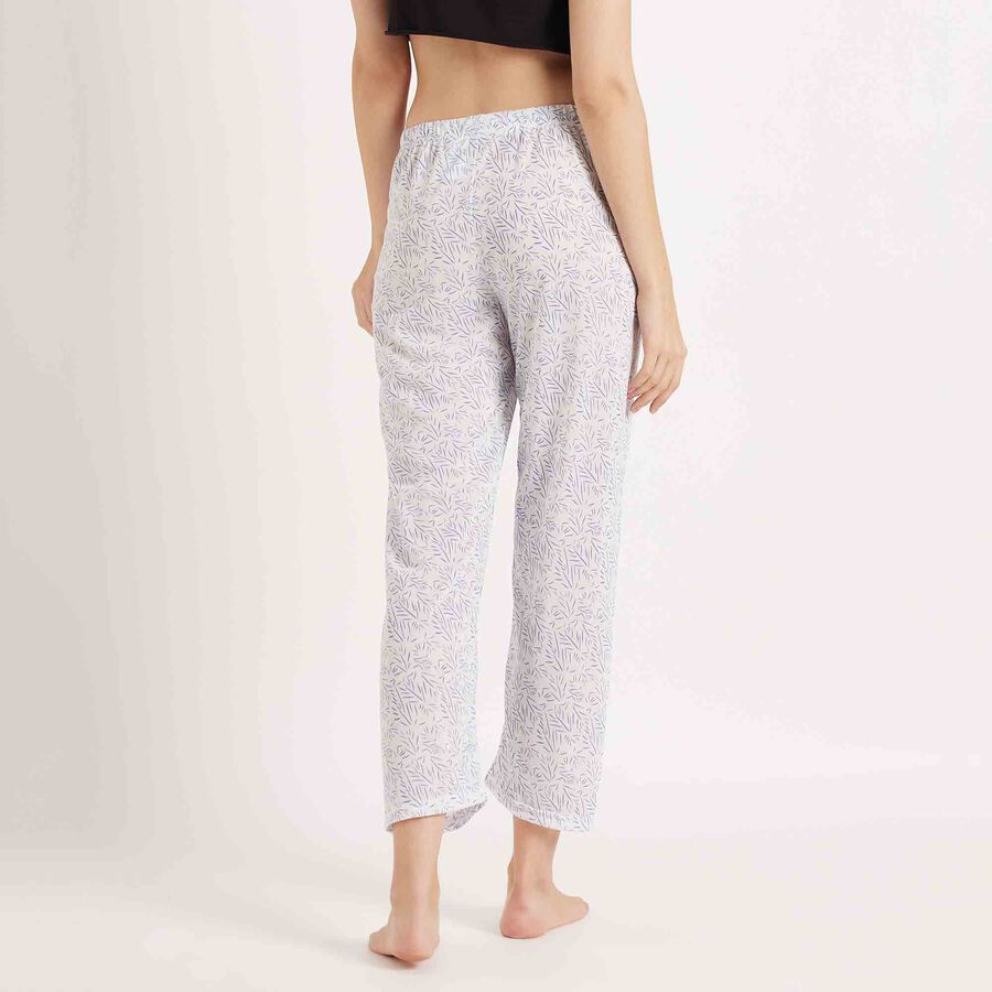 Printed Full Length Pyjama, सफ़ेद, large image number null