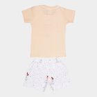 Infants Cotton Baba Suit, Peach, small image number null