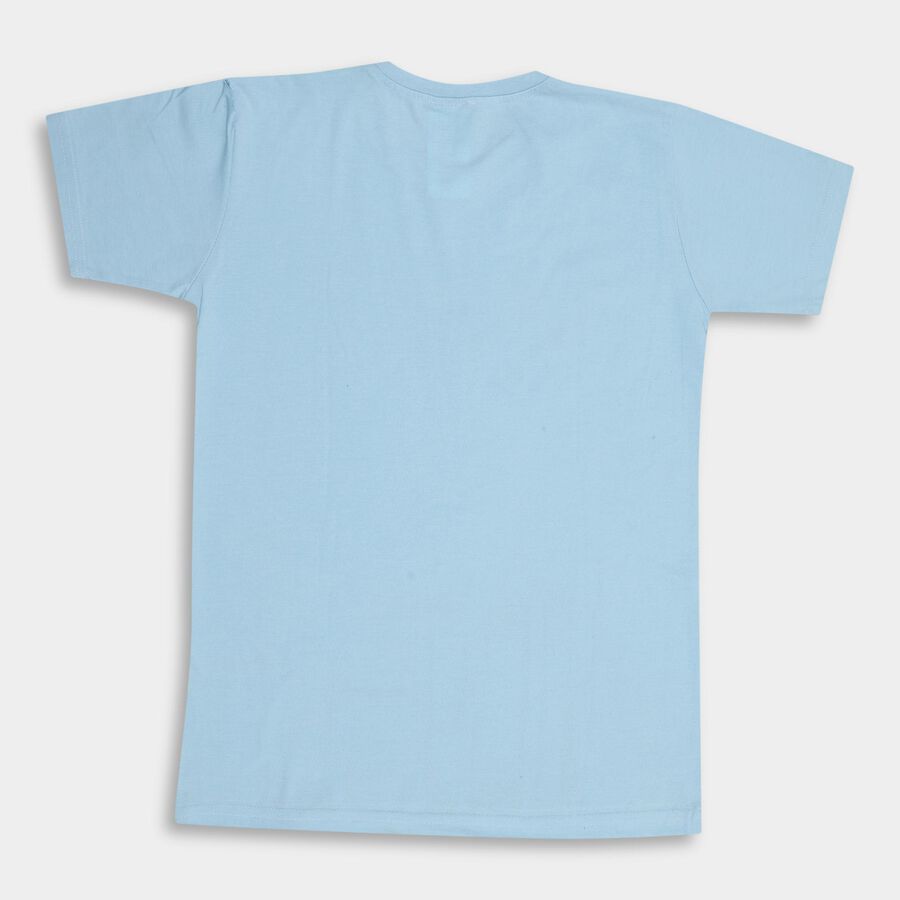 Boys' Half Sleeves T-Shirt , Light Blue, large image number null