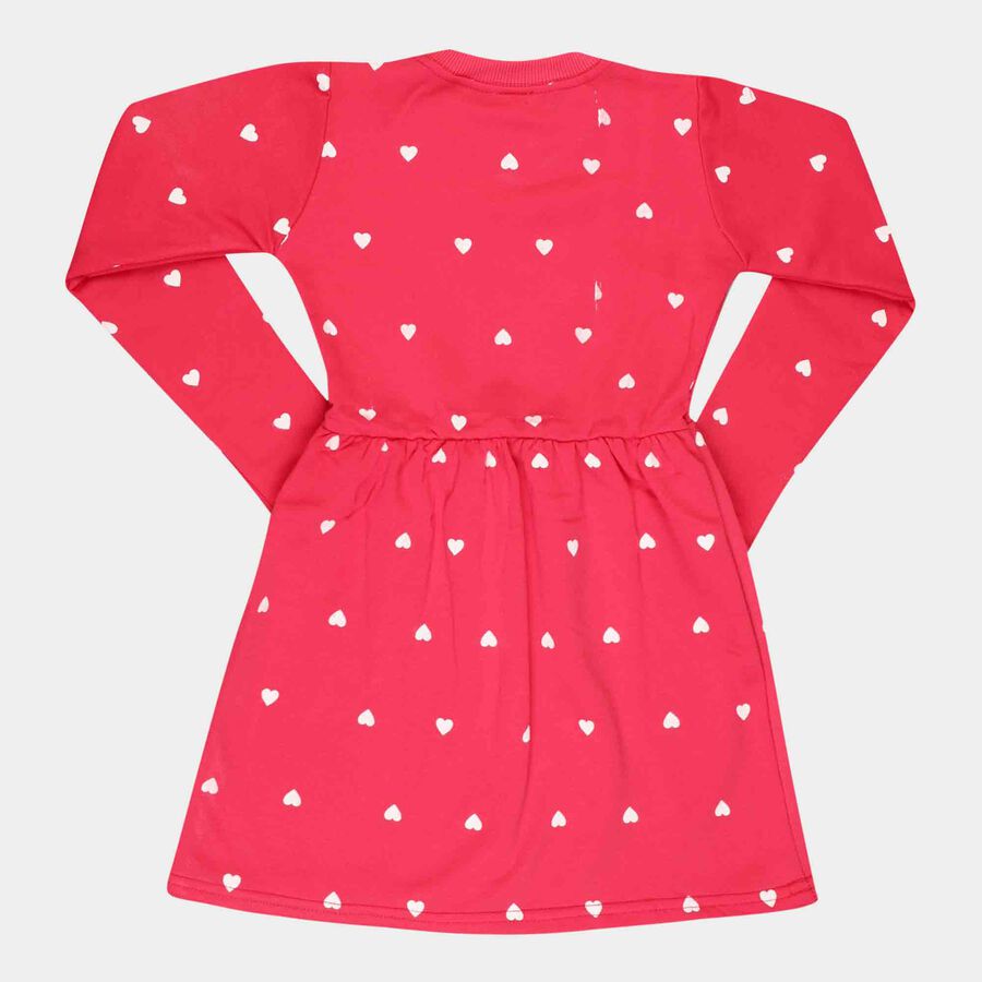 Printed Frock, Pink, large image number null