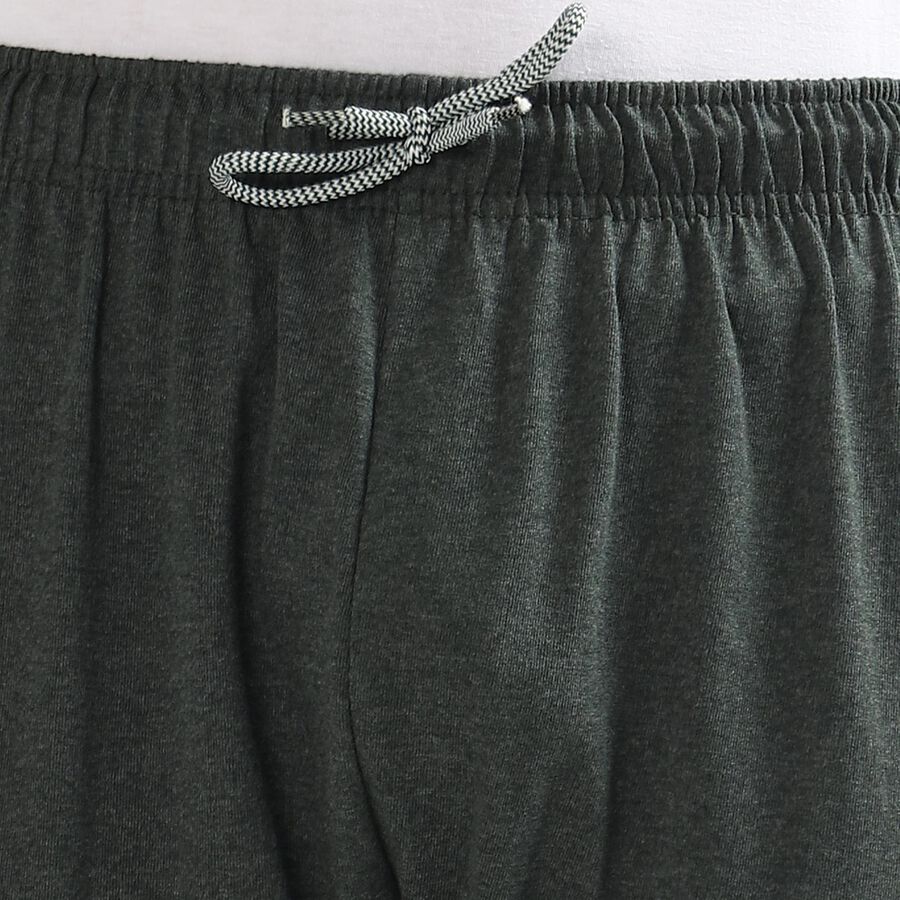 Men's Light Blue Regular Fit Placement Printed Bermuda Shorts, Olive, large image number null