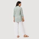Women's Green Straight Kurta, Light Green, small