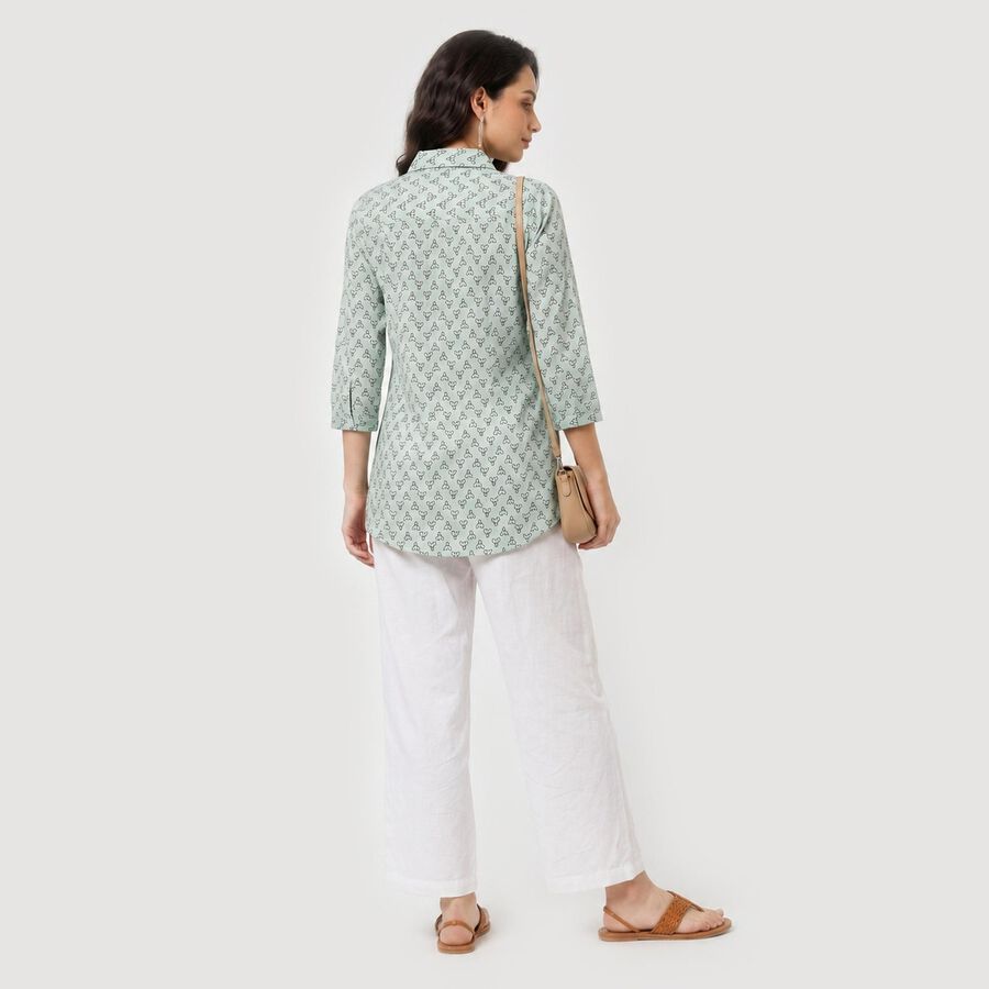 Women's Green Straight Kurta, Light Green, large